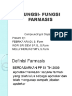 Fungsi - Fungsi Farmasis
