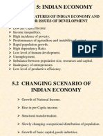 Module 5: Indian Economy: 5.1 Main Features of Indian Economy and Major Issues of Development
