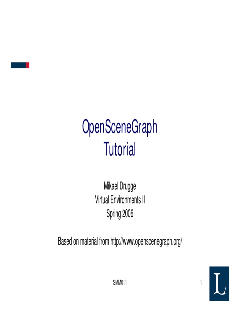 Openscenegraph Tutorial | PDF | Teaching Methods & Materials | Computers