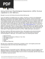 Download OWL at Purdue University  Printable Handouts  Using American Psychological Association APA Format by rryan SN18858 doc pdf
