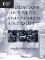 Too-Education in Greek and Roman Antiquity