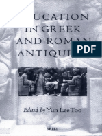 Too-Education in Greek and Roman Antiquity