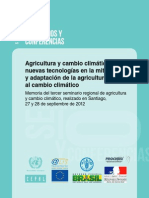 Agricultura y Cambio Climático: Nuevas Tecnologías en La Mitigación y Adaptación de La Agricultura Al Cambio Climático