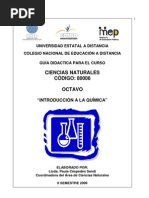 Guía Didáctica. Octavo. Ciencias. Semana 1-6