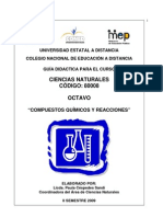 Guía Didáctica. Octavo. Ciencias. Semana 13 - 16