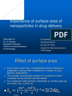 Importance of Surface Area of Nanoparticles in Drug Delivery