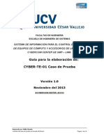 CYBER-TE-01 Caso de Prueba-Validacion Usuario-Gestiona Cliente