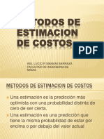 2- Metodos Estimacion de Costos