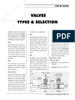 Valves Types & Selection