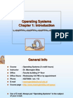 Operating Systems Chapter 1: Introduction