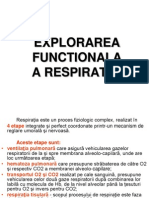 Explorarea Functionala A Respiratiei