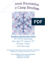 2014 Winter Camp Brochure and Registration Packet