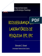 Biosseguranca Em Laboratorios de Pesquisa EPI EPC