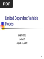 09-Limited Dependent Variable Models