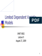 09-Limited Dependent Variable Models