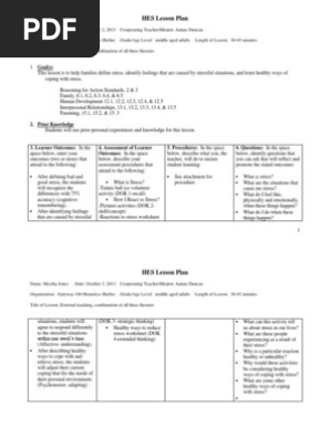 external teaching lesson plan