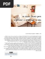 Dicas de organização