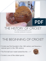 The History of Cricket