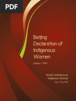 Beijing Declaration of Indigenous Women