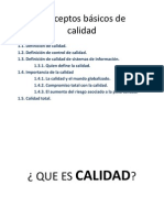 Conceptos Básicos - Calidad