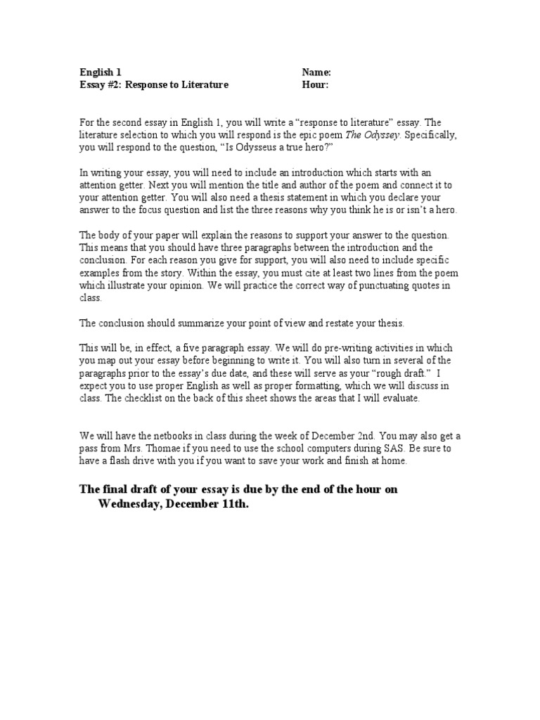 The odyssey theme essay picture