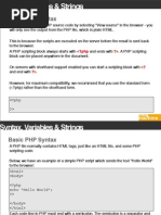 Basic PHP Syntax