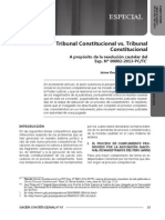 Tribunal Constitucional Vs Tribunal Constitucional