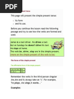 simple present tense