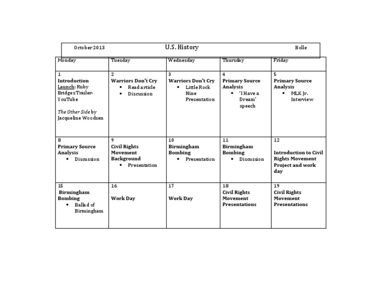 Edr 321 Calendar PDF