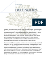 What Are The Virtues For?: Lesson 6