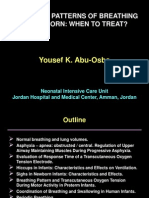 Abnormal Patterns of Breathing in Newborn: When To Treat?: Yousef K. Abu-Osba