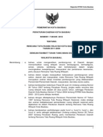 Peraturan Daerah Kota Baubau Nomor 1 Tahun 2012 Tentang Rencana Tata Ruang Wilayah Kota Baubau Tahun 2011 - 2030