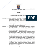Peraturan Daerah Kota Depok Nomor 08 Tahun 2008 Tentang Organisasi Perangkat Daerah