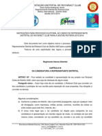 Instruções sobre campanha eleitoral para o cargo de RDR gestão 2015-2016.