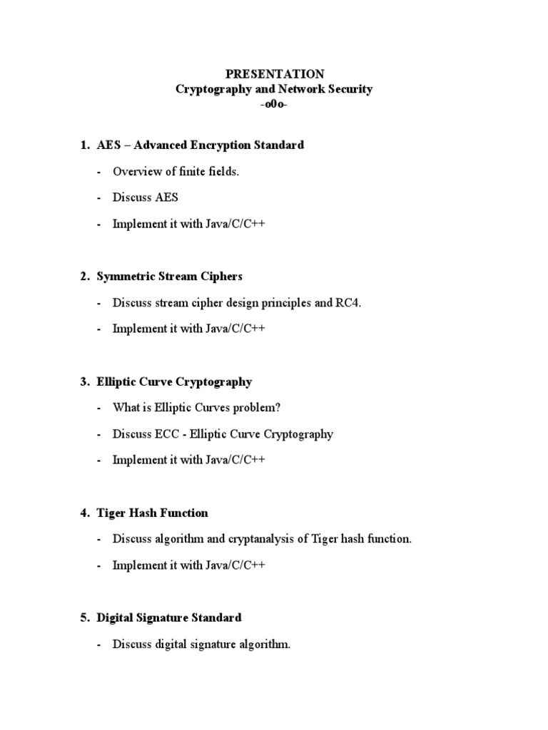 Cryptography & Network Security Overview | PDF | Teaching Methods ...