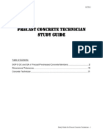 Precast Concrete Technician Study Guide