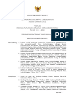 Peraturan Daerah Kota Lubuklinggau Nomor 1 Tahun 2012 Tentang Rencana Tata Ruang Wilayah Kota Lubuklinggau Tahun 2012 - 2032