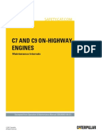 c7-c9 On Highway Engines-Maint Intervals