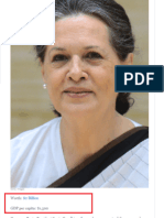 Huffington Post takes down "Sonia Gandhi Entry" amongst Richest Leader in the World!" Original here
