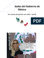 Las Prioridades Del Gobierno de México