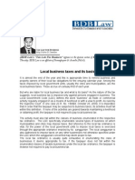 121.Local Business Taxes.fdd.12.10.09