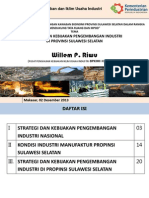 Strategi dan Kebijakan Pengembangan Industri  di Provinsi Sulawesi Selatan 