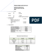 Presupuesto Industrial Del Aceite de Palta