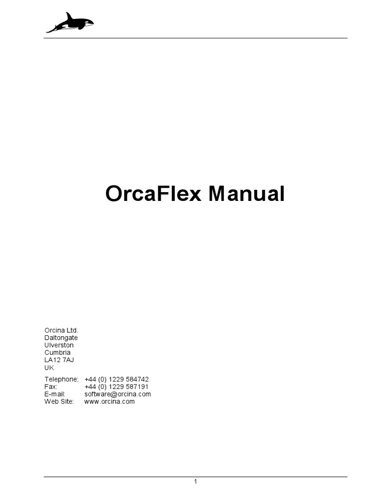 Orca Flex 1 | PDF | Usb | Command Line Interface