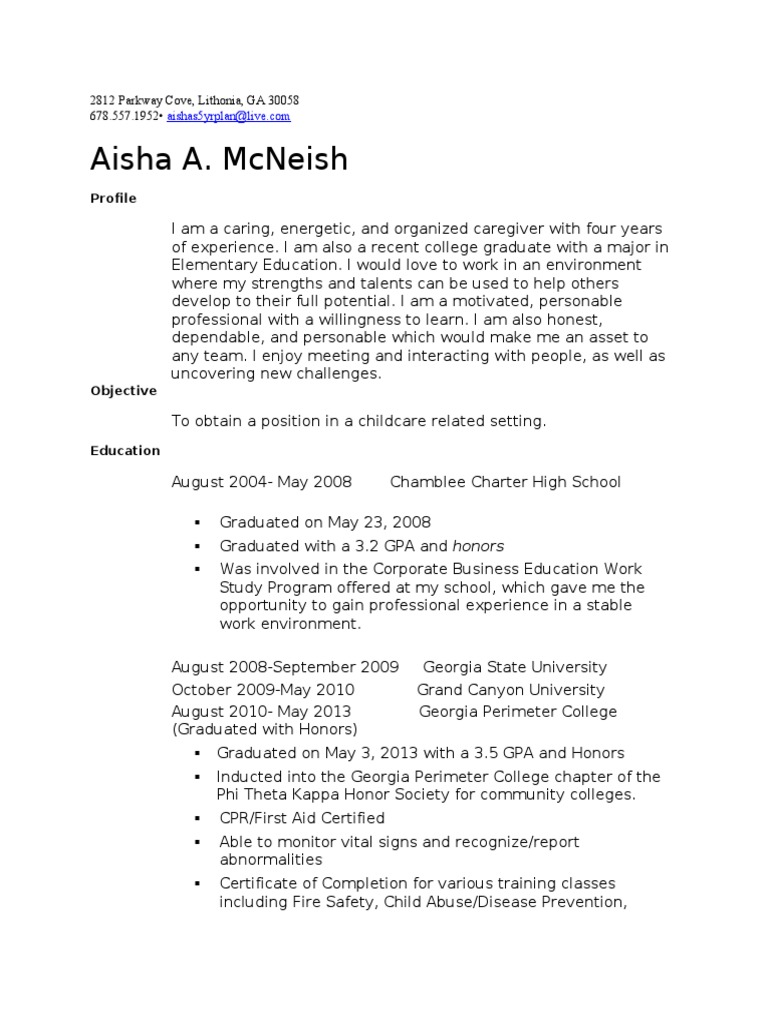 Aisha Teaching Resume | PDF | Montessori Education | Childhood