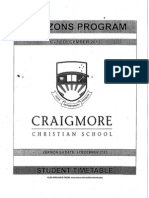 horizons timetable students 2013