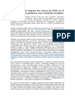 A relevância da disputa dos rumos do PSOL no IV Congresso - uma polêmica com a Unidade Socialista