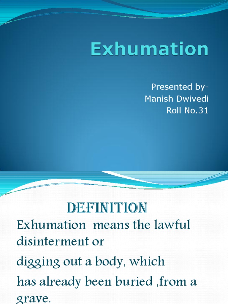 Exhumation Burial Coffin