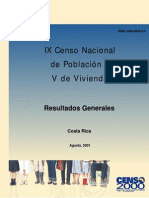 Resultados Generales de Censo 2000