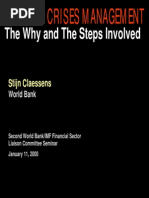 The Why and The Steps Involved: Banking Crises Management